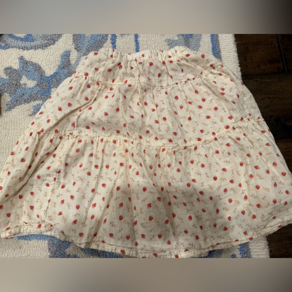 Rylee Cru long strawberry skirt size 2-3G and 4-5T
